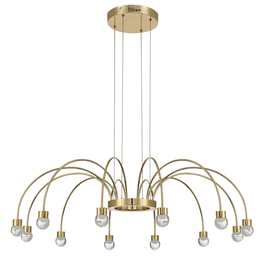 Vario 12-Light LED Chandelier in Titanium Gold - Image 3