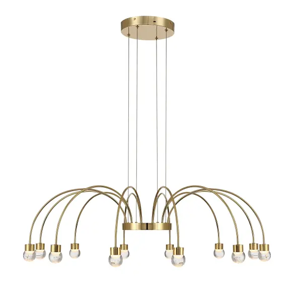 Vario 12-Light LED Chandelier in Titanium Gold - Image 4