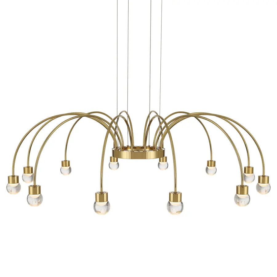 Vario 12-Light LED Chandelier in Titanium Gold - Image 5