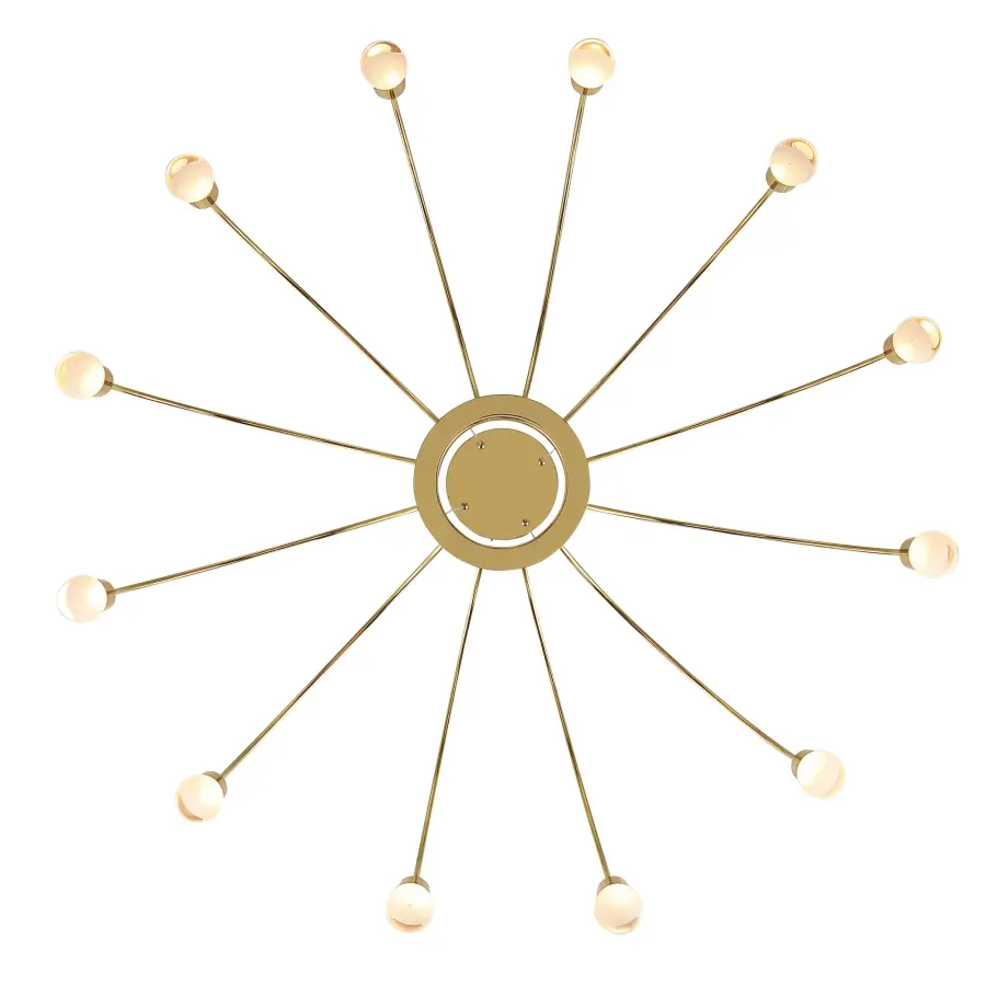 Vario 12-Light LED Chandelier in Titanium Gold - Image 6