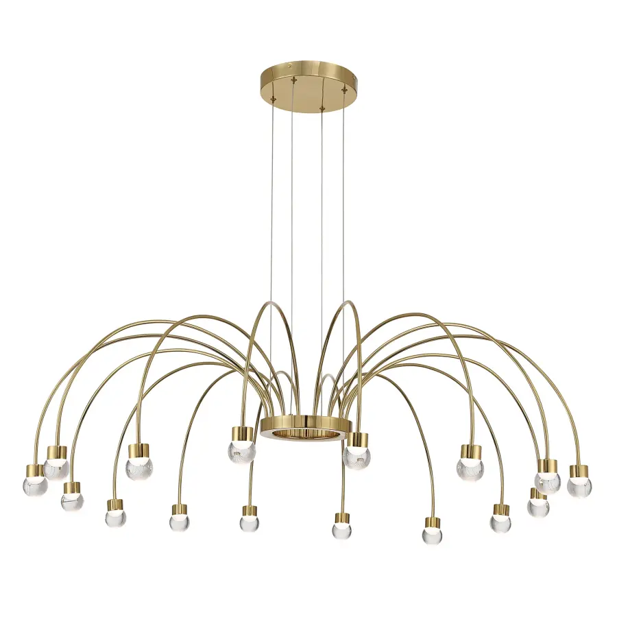 Vario 16-Light LED Chandelier in Titanium Gold - Image 2