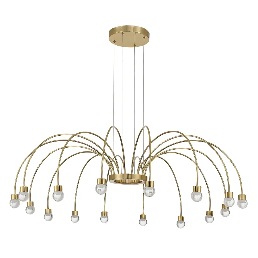 Vario 16-Light LED Chandelier in Titanium Gold - Image 3