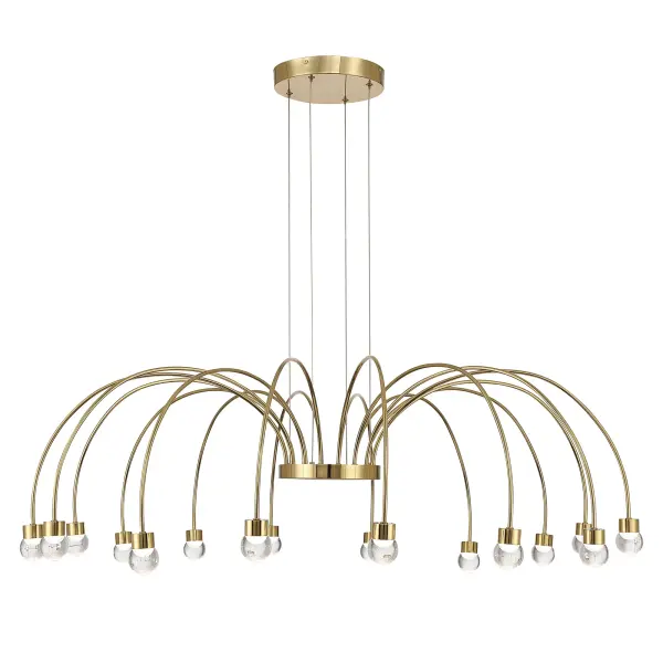 Vario 16-Light LED Chandelier in Titanium Gold - Image 4