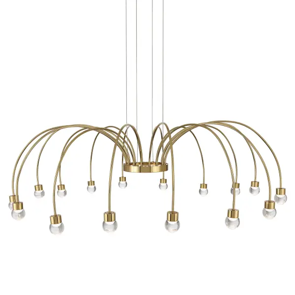 Vario 16-Light LED Chandelier in Titanium Gold - Image 5