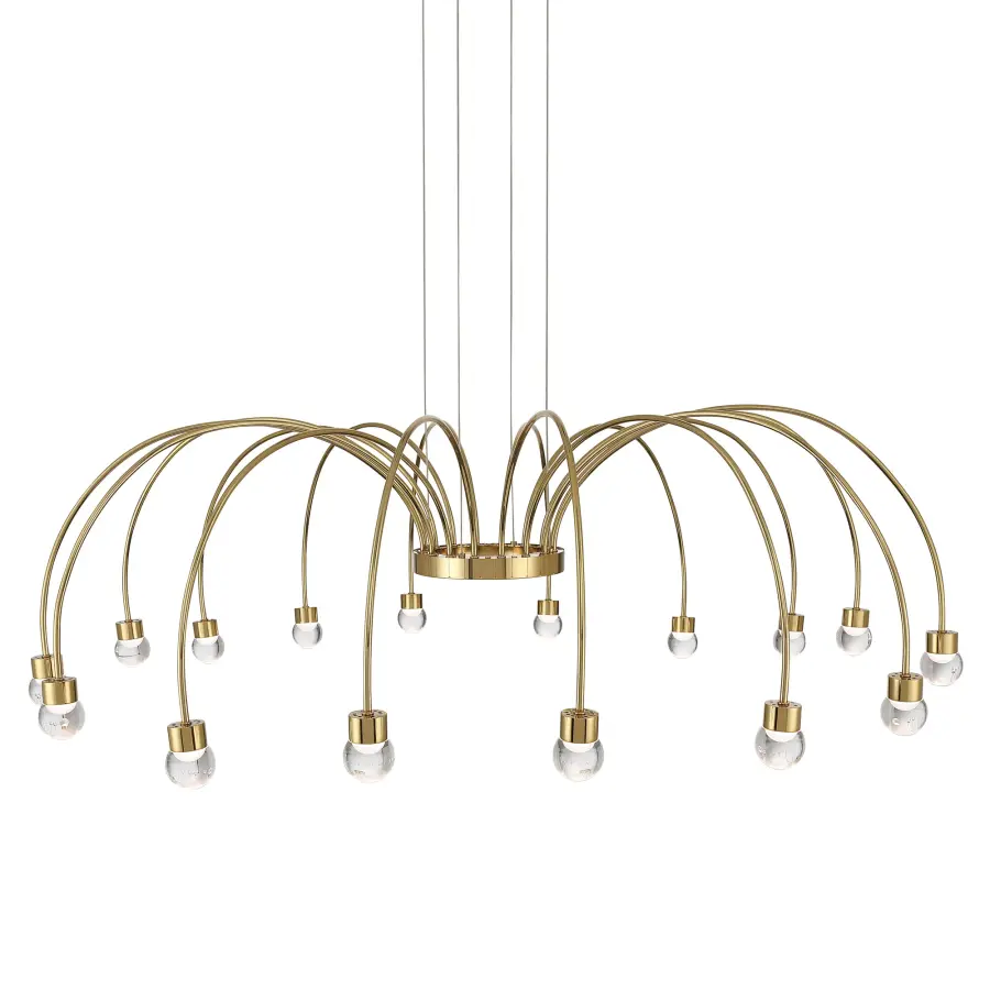 Vario 16-Light LED Chandelier in Titanium Gold - Image 5