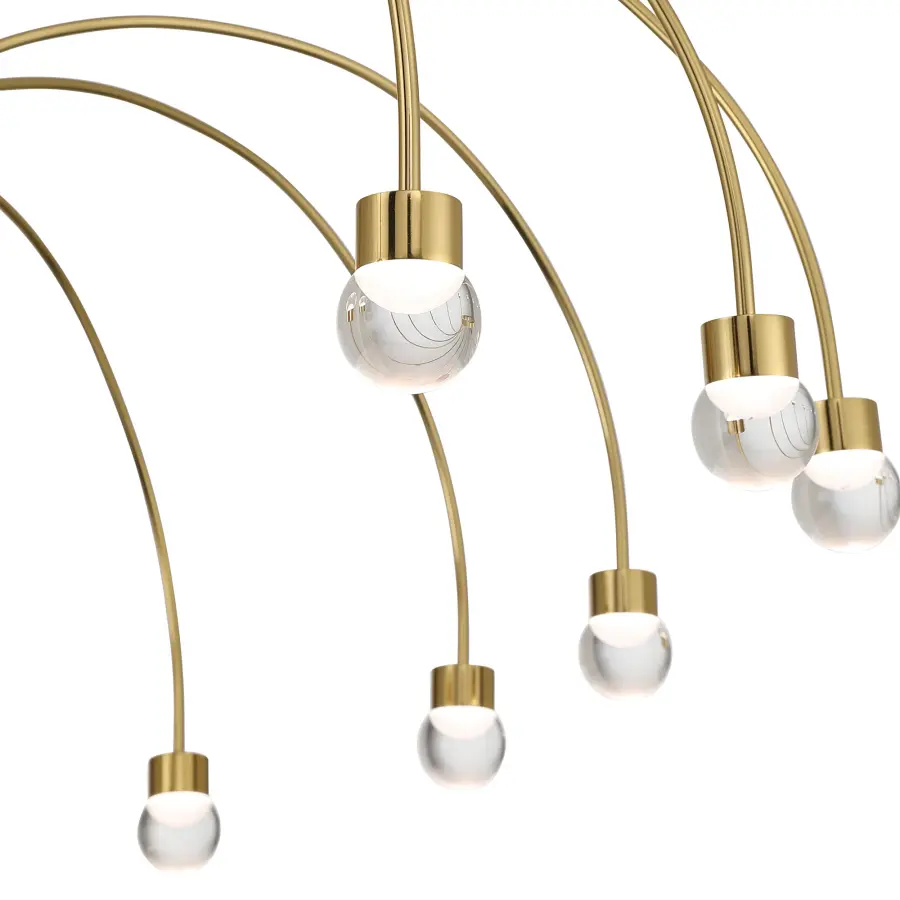 Vario 16-Light LED Chandelier in Titanium Gold - Image 7