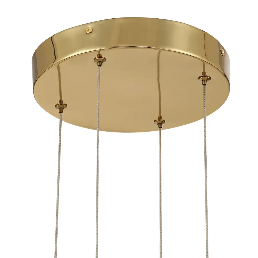 Vario 16-Light LED Chandelier in Titanium Gold - Image 9