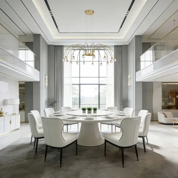 Vario 16-Light LED Chandelier in Titanium Gold - Image 10