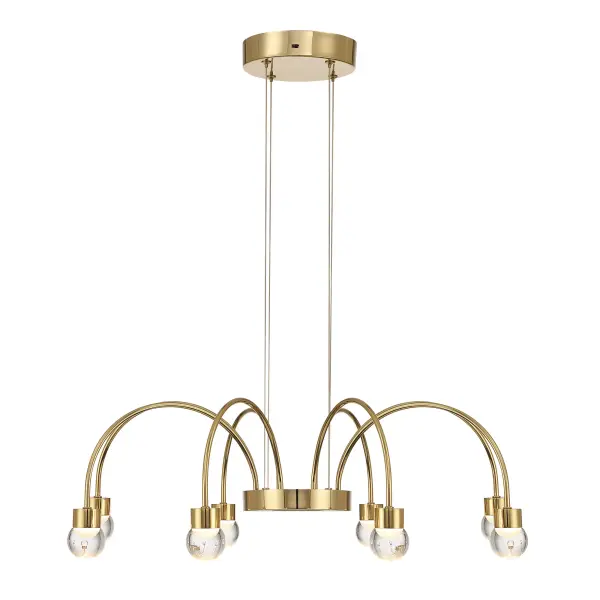 Vario 8-Light LED Chandelier in Titanium Gold - Image 3