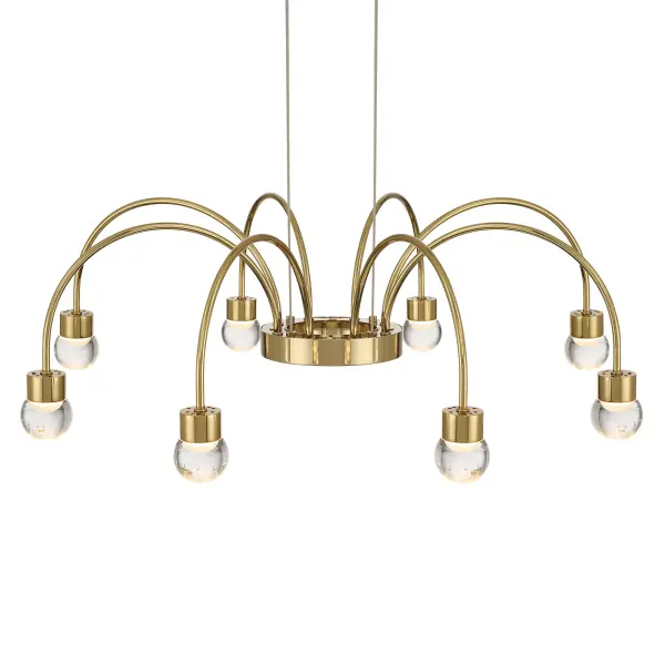 Vario 8-Light LED Chandelier in Titanium Gold - Image 4