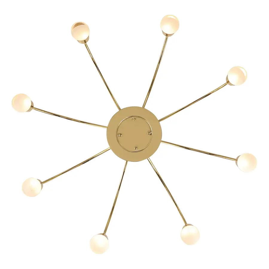 Vario 8-Light LED Chandelier in Titanium Gold - Image 5