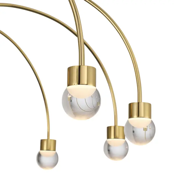 Vario 8-Light LED Chandelier in Titanium Gold - Image 6