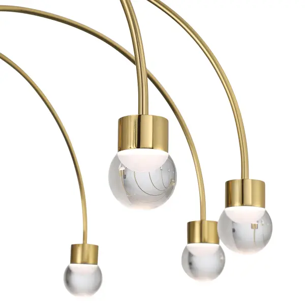 Vario 8-Light LED Chandelier in Titanium Gold - Image 7