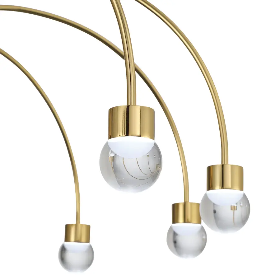 Vario 8-Light LED Chandelier in Titanium Gold - Image 8