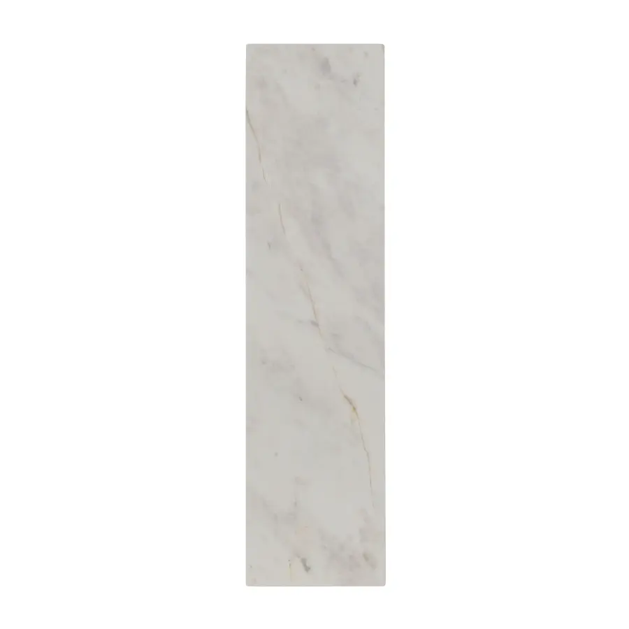 Stratum 18" LED Vanity Light in Matte Black with Jazz White Marble - Image 8