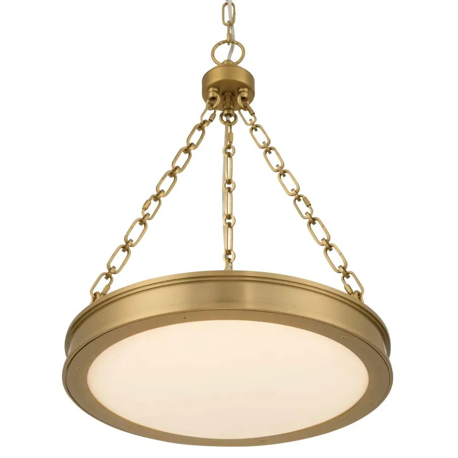 Cameron 17" LED Pendant in Brushed Champagne Brass - Image 1