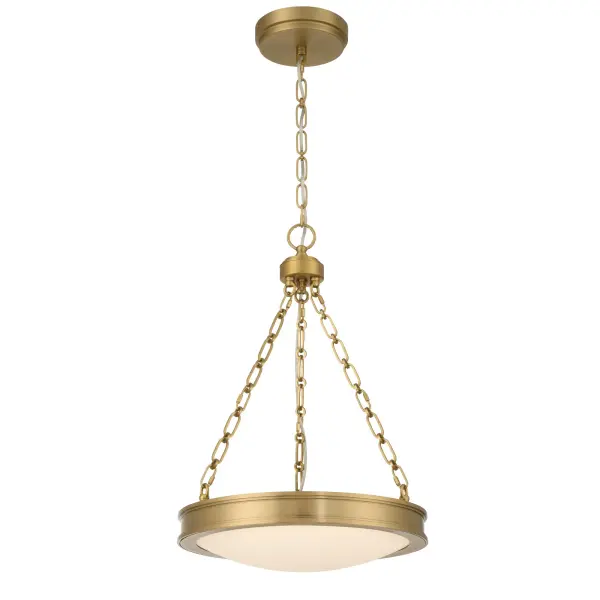 Cameron 17" LED Pendant in Brushed Champagne Brass - Image 3