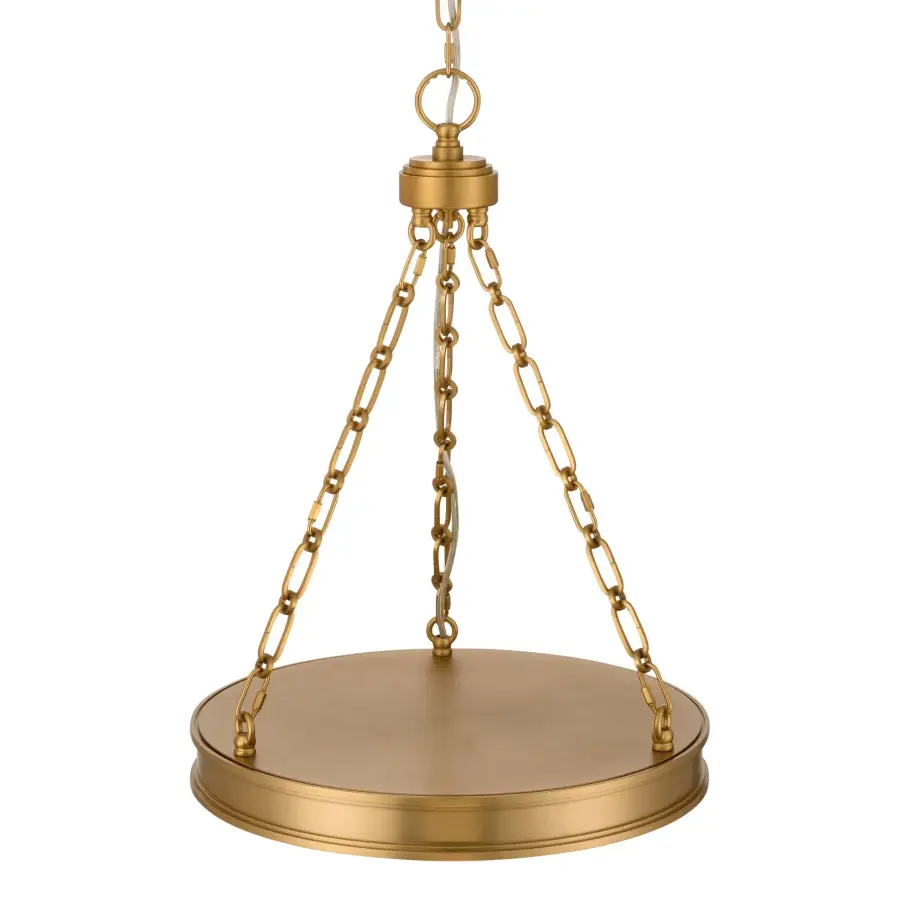 Cameron 17" LED Pendant in Brushed Champagne Brass - Image 5
