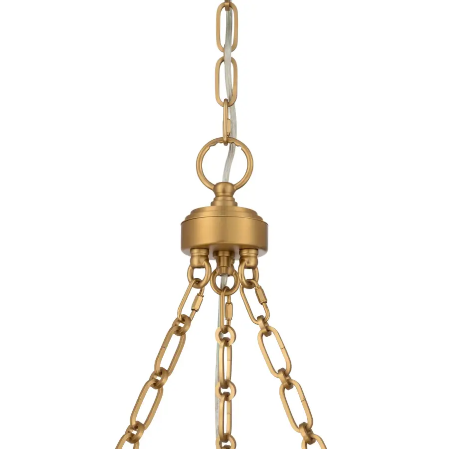 Cameron 17" LED Pendant in Brushed Champagne Brass - Image 8