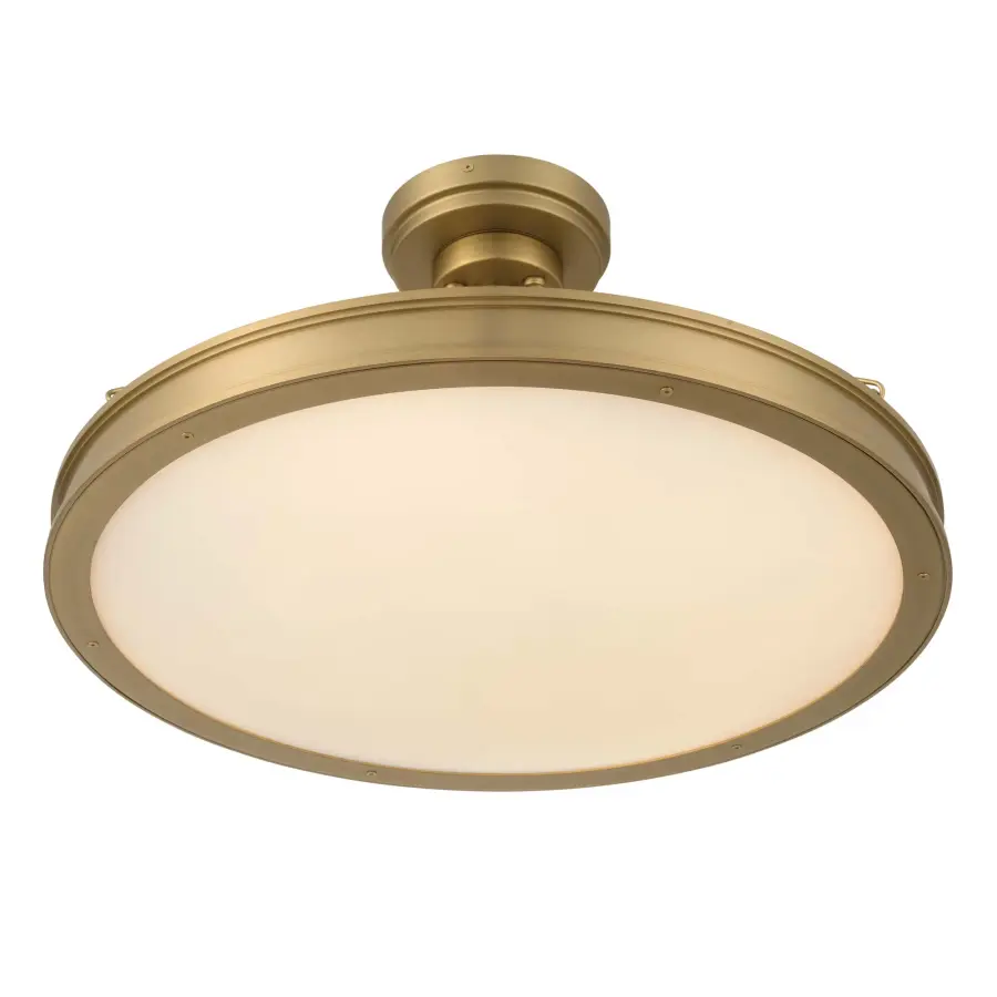 Cameron 24" LED Semi-Flush Mount in Brushed Champagne Brass - Image 3