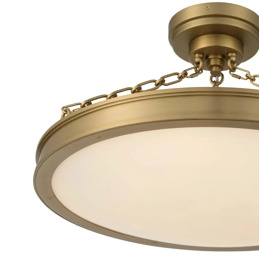 Cameron 24" LED Semi-Flush Mount in Brushed Champagne Brass - Image 5
