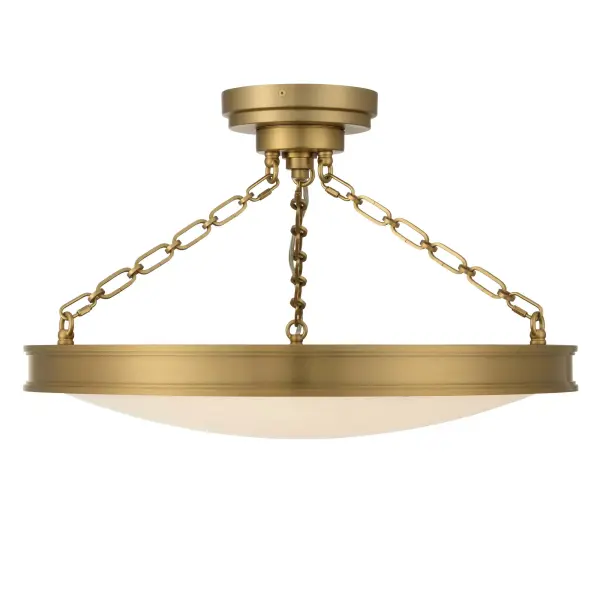 Cameron 24" LED Semi-Flush Mount in Brushed Champagne Brass - Image 6