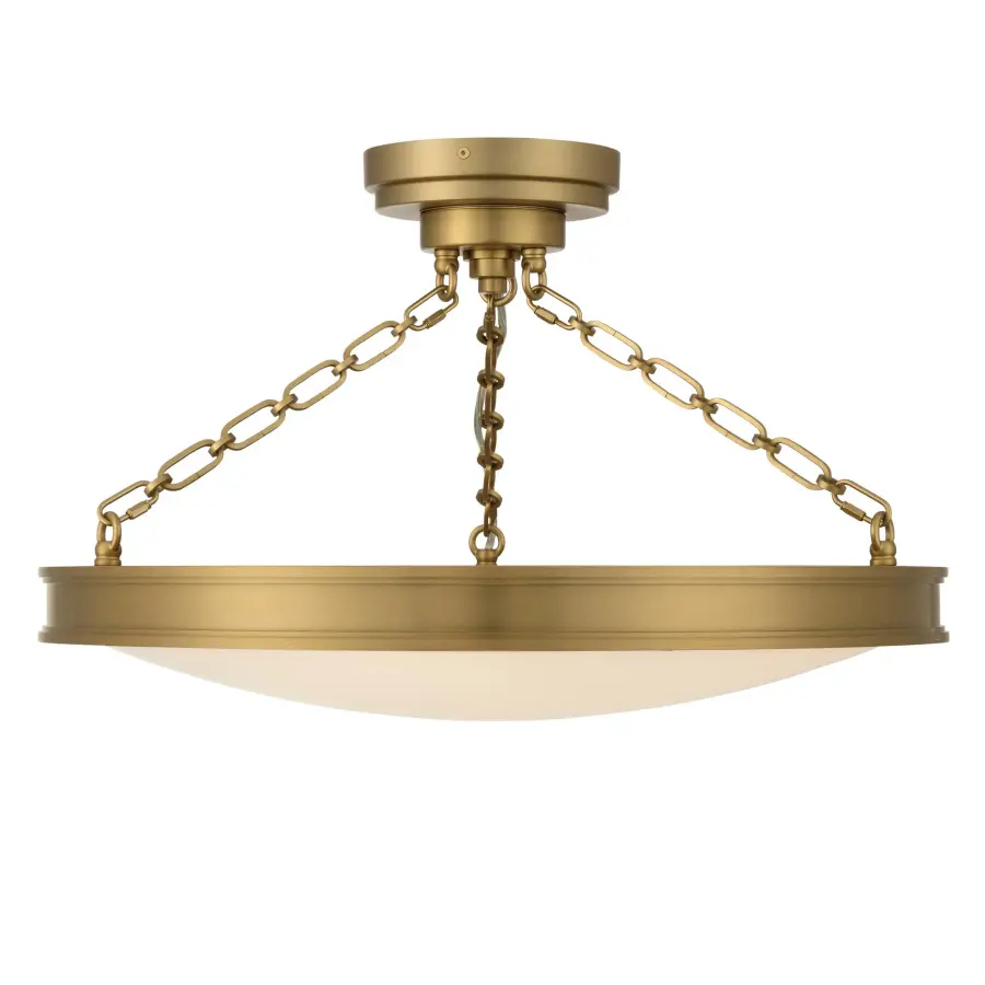 Cameron 24" LED Semi-Flush Mount in Brushed Champagne Brass - Image 6