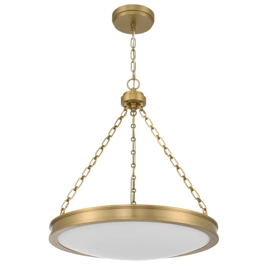 Cameron 24" LED Pendant in Brushed Champagne Brass - Image 4
