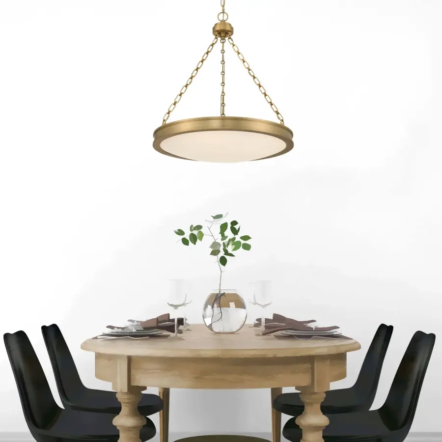 Cameron 24" LED Pendant in Brushed Champagne Brass - Image 10