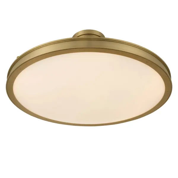 Cameron 30" LED Semi-Flush Mount in Brushed Champagne Brass - Image 3