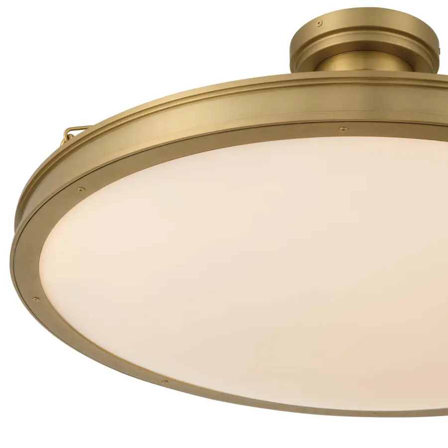 Cameron 30" LED Semi-Flush Mount in Brushed Champagne Brass - Image 5
