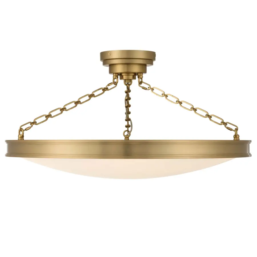 Cameron 30" LED Semi-Flush Mount in Brushed Champagne Brass - Image 6