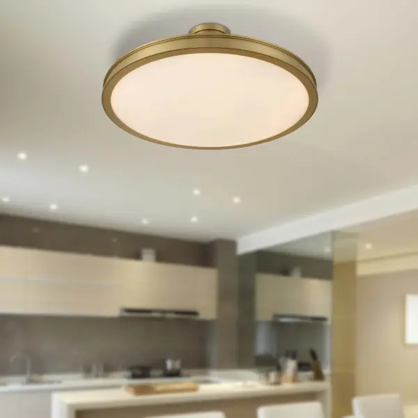 Cameron 30" LED Semi-Flush Mount in Brushed Champagne Brass - Image 7