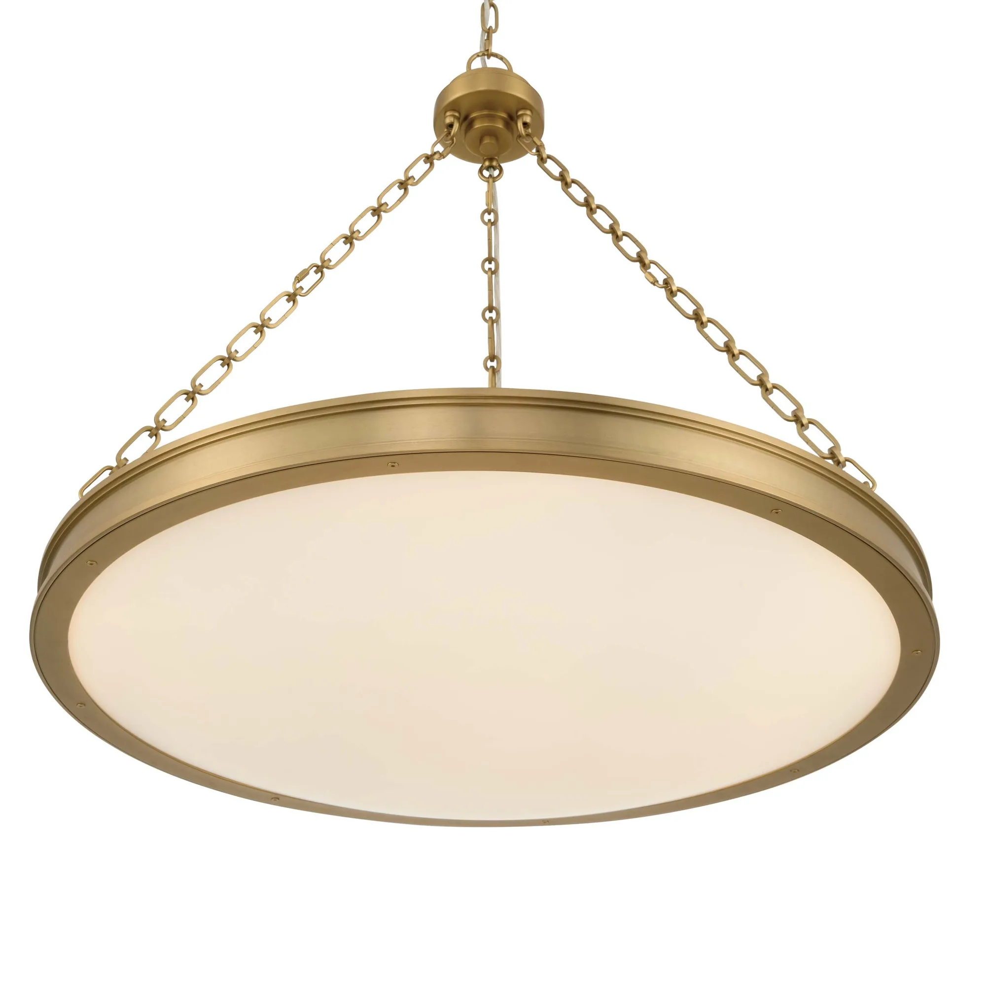 Cameron LED Pendant in Brushed Champagne Brass