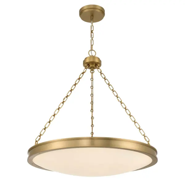 Cameron 30" LED Pendant in Brushed Champagne Brass - Image 3