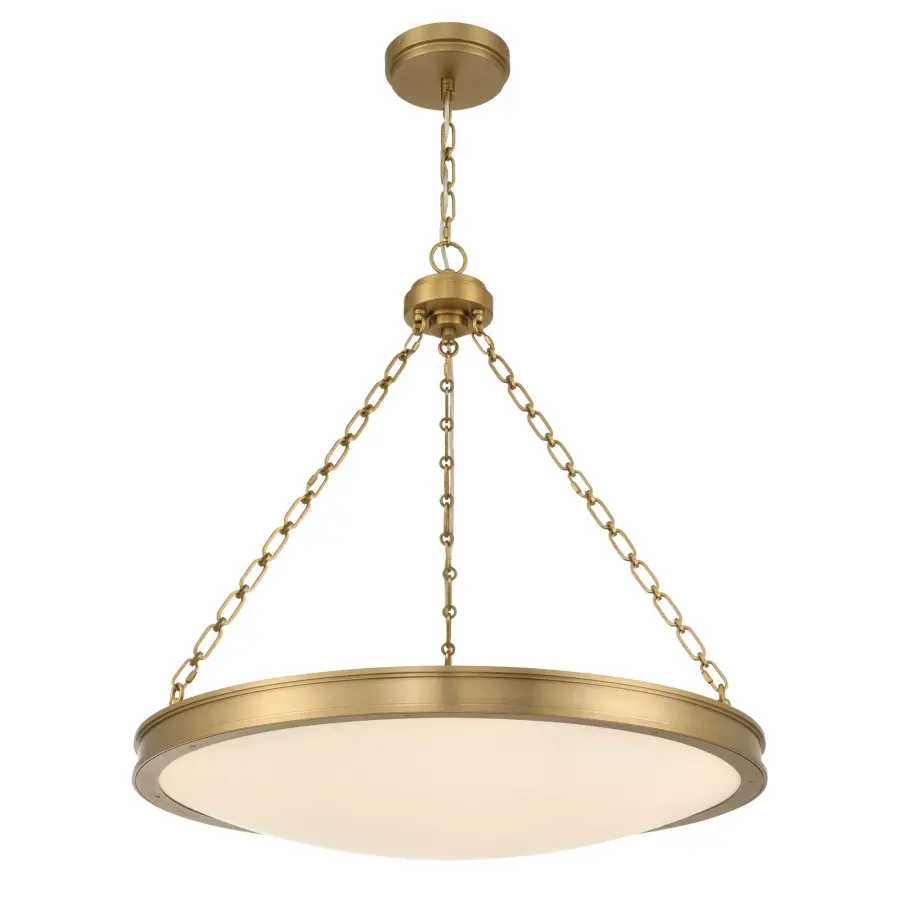 Cameron 30" LED Pendant in Brushed Champagne Brass - Image 3