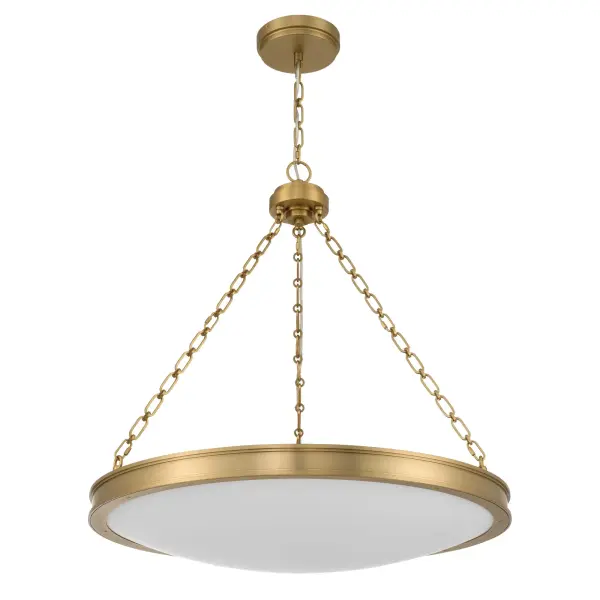 Cameron 30" LED Pendant in Brushed Champagne Brass - Image 4