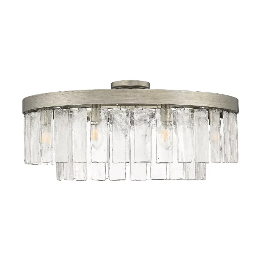 Golden Lighting Ciara 9-Light Semi-Flush Mount in Peruvian Silver - Image 1