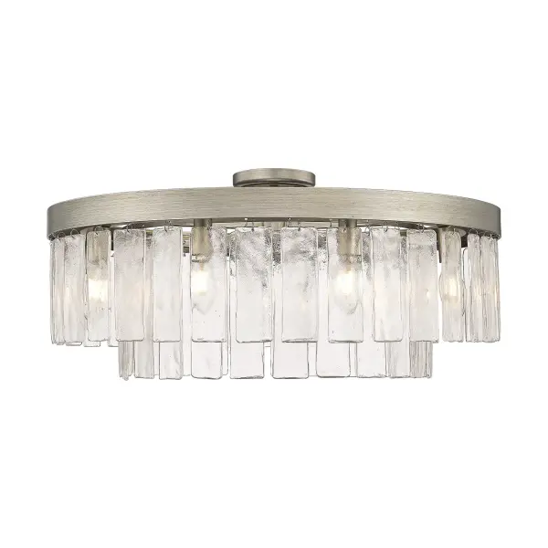 Golden Lighting Ciara 9-Light Semi-Flush Mount in Peruvian Silver - Image 2