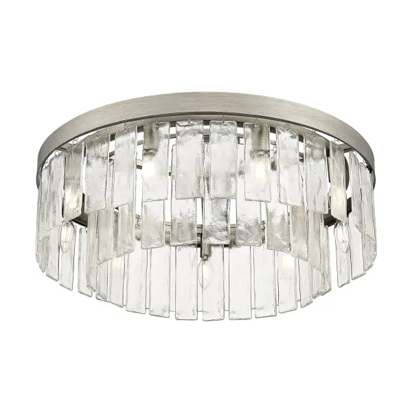 Golden Lighting Ciara 9-Light Semi-Flush Mount in Peruvian Silver - Image 3