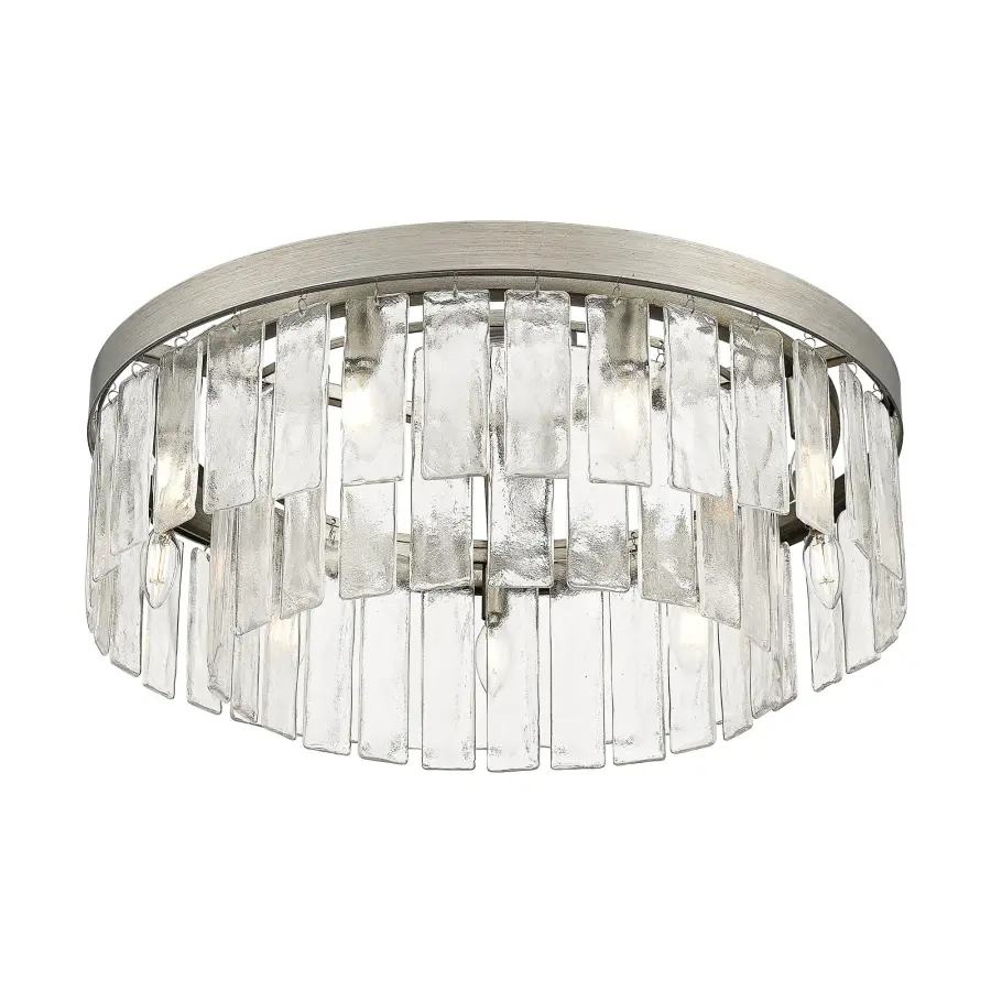 Golden Lighting Ciara 9-Light Semi-Flush Mount in Peruvian Silver - Image 3