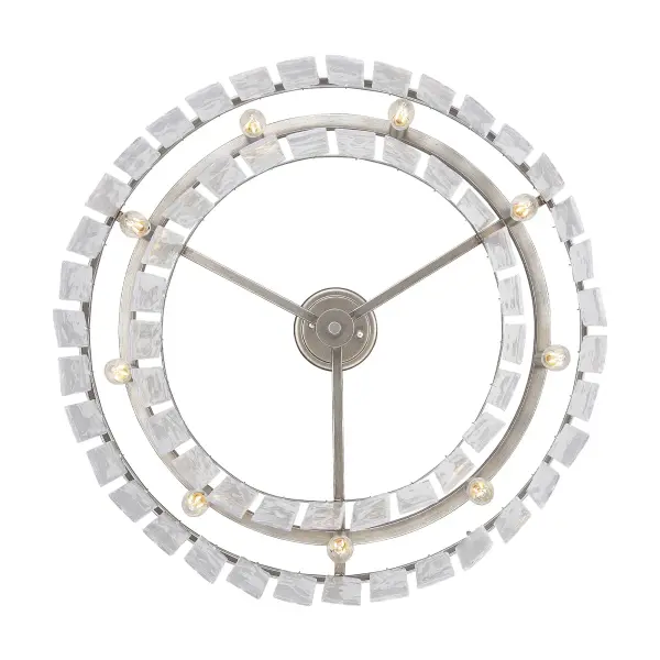 Golden Lighting Ciara 9-Light Semi-Flush Mount in Peruvian Silver - Image 5