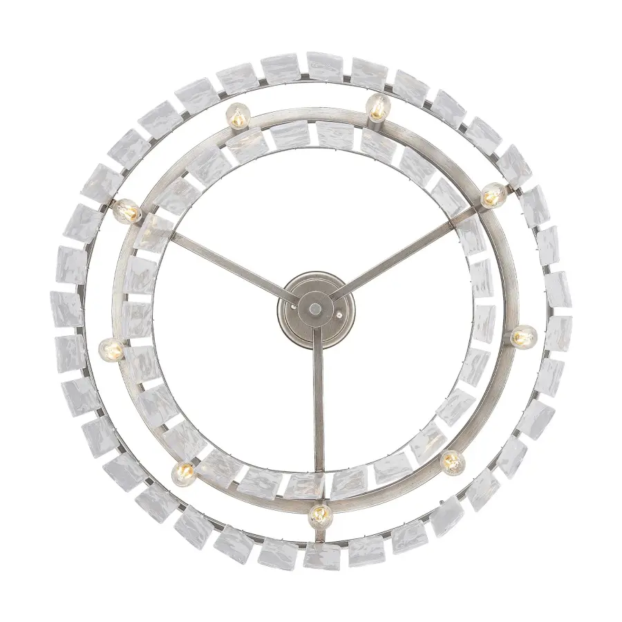 Golden Lighting Ciara 9-Light Semi-Flush Mount in Peruvian Silver - Image 5