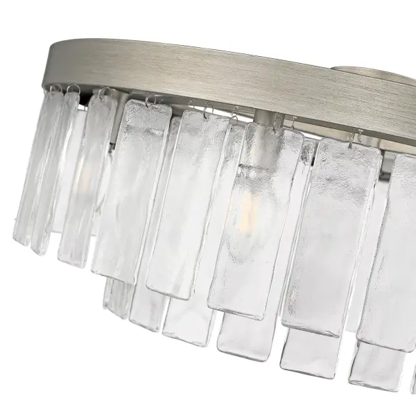 Golden Lighting Ciara 9-Light Semi-Flush Mount in Peruvian Silver - Image 6