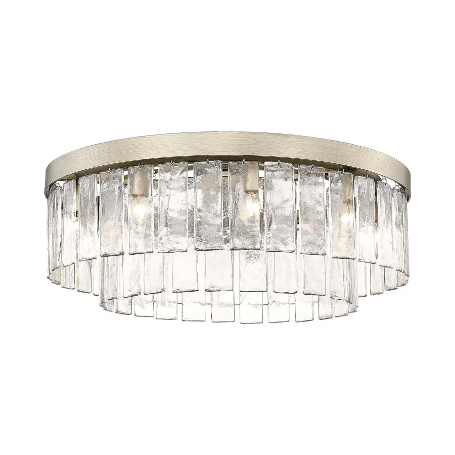 Golden Lighting Ciara 9-Light Semi-Flush Mount in White Gold - Image 1
