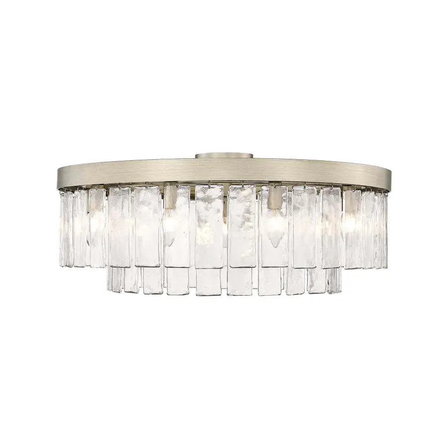 Golden Lighting Ciara 9-Light Semi-Flush Mount in White Gold - Image 2