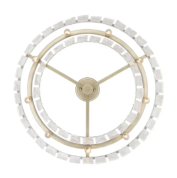 Golden Lighting Ciara 9-Light Semi-Flush Mount in White Gold - Image 3