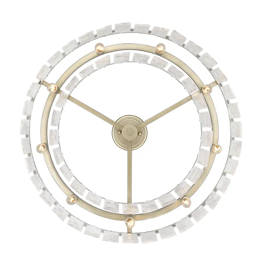 Golden Lighting Ciara 9-Light Semi-Flush Mount in White Gold - Image 3