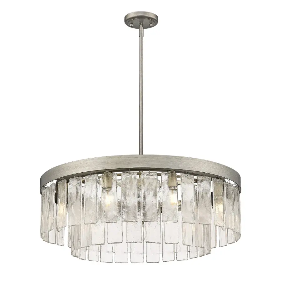 Golden Lighting Ciara 9-Light Chandelier in Peruvian Silver - Image 2