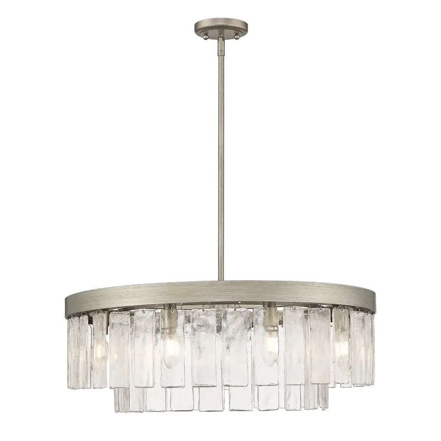 Golden Lighting Ciara 9-Light Chandelier in Peruvian Silver - Image 3